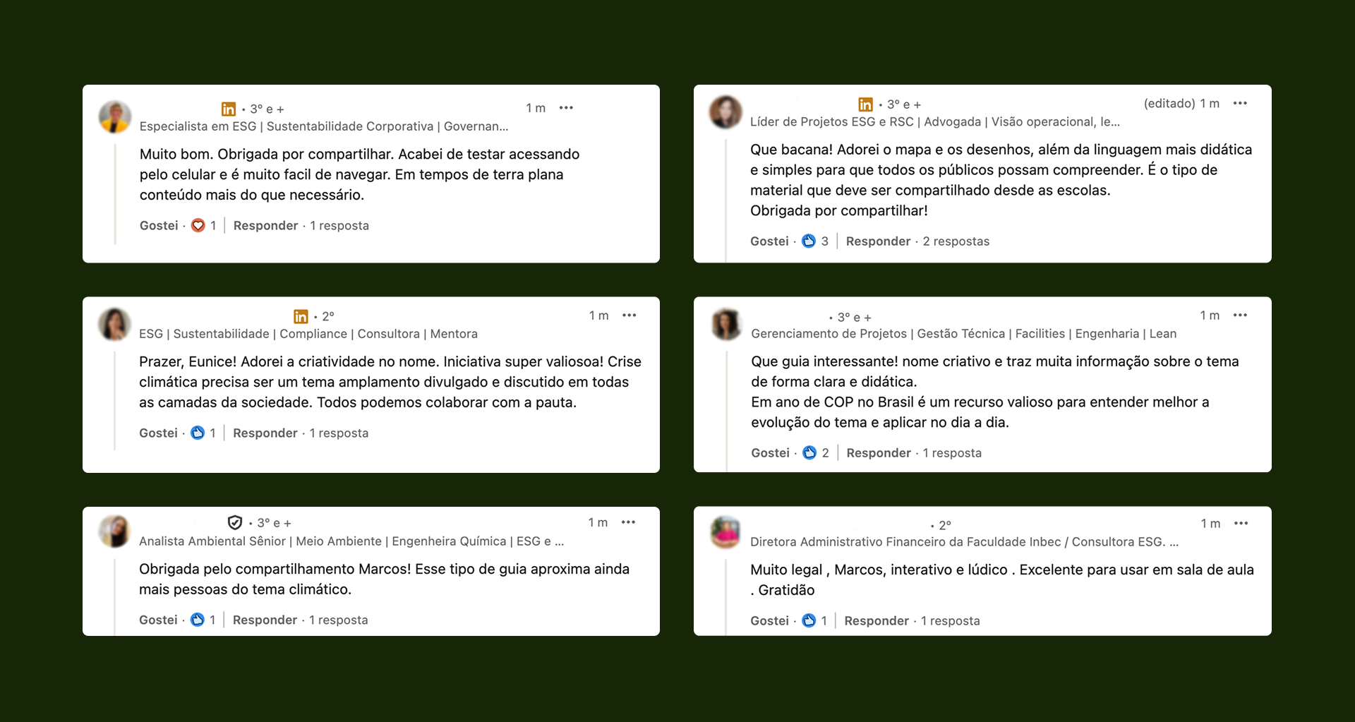 depoimentos